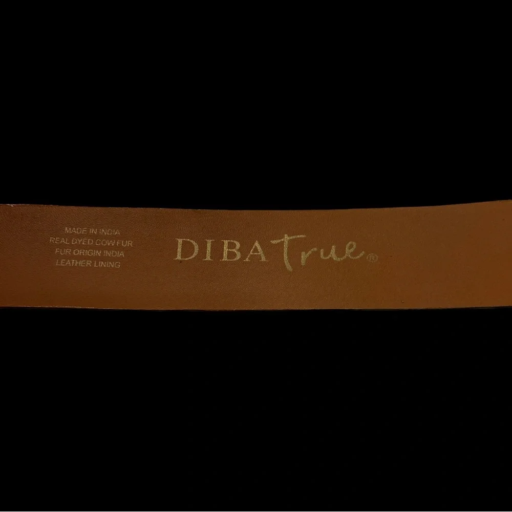 New Diba true Elegant Brown Crocodile-Embossed Belt‎